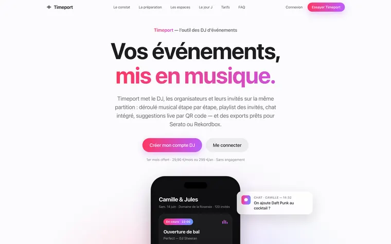 Accueil du site Timeport
